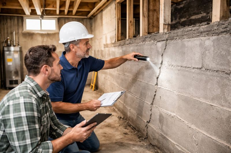 Basement Crack Repair in Rockingham County, NH