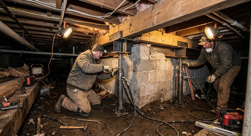 Basement Foundation Repair in Lowell, MA