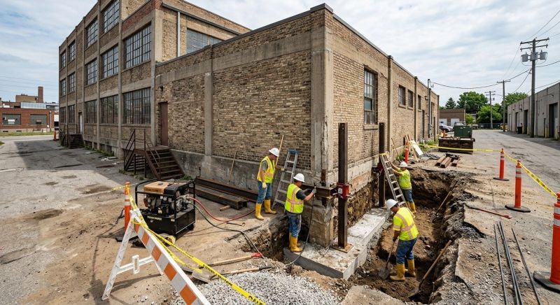 Building Foundation Repair in Lowell, MA