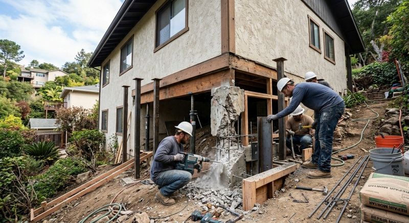Concrete Foundation Repair in Bow, NH