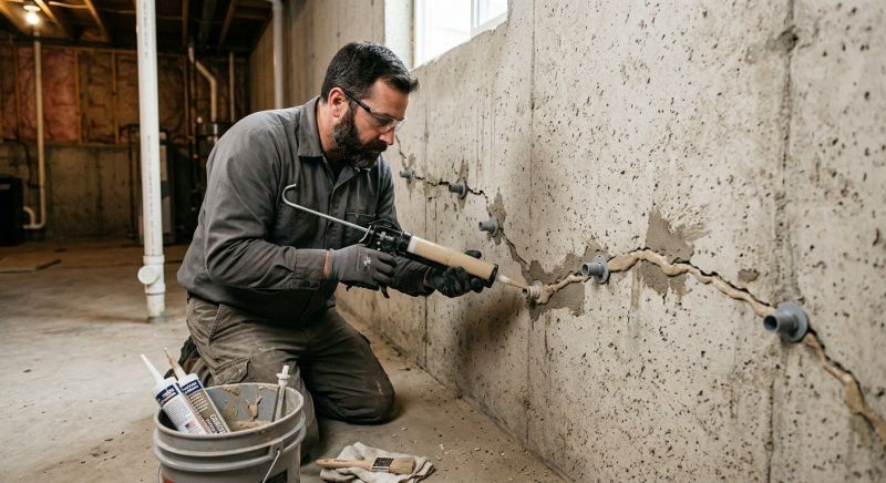 Cracked Foundation Repair in Carlisle, MA
