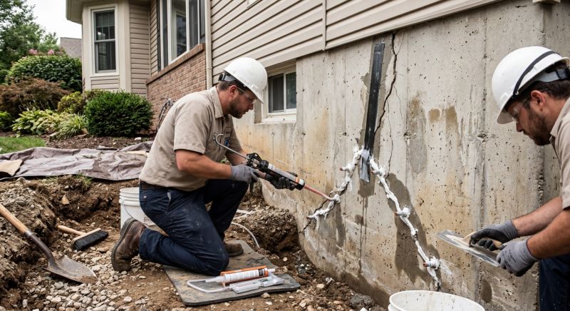 Cracked Foundation Repair in Lawrence, MA