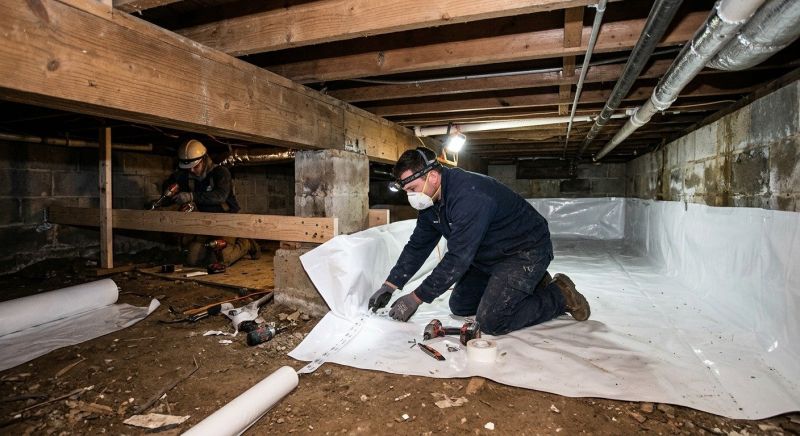 Crawl Space Leveling in Rockingham County, NH