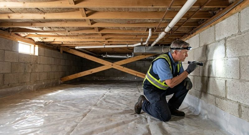Crawl Space Leveling in Rockingham County, NH