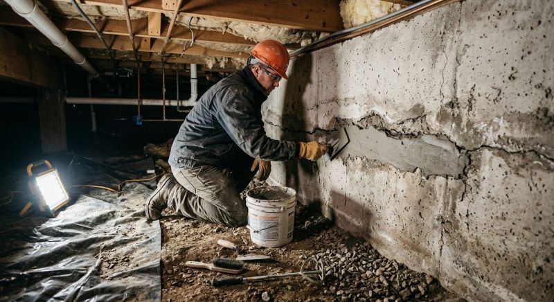 Crawlspace Foundation Repair in Andover, MA