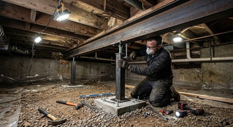 Crawlspace Foundation Repair in Exeter, NH