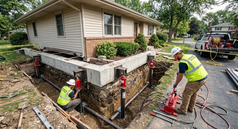 Foundation Jacking in Amesbury, MA