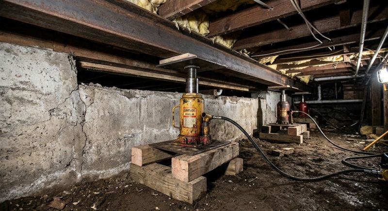 Foundation Jacking in Andover, MA