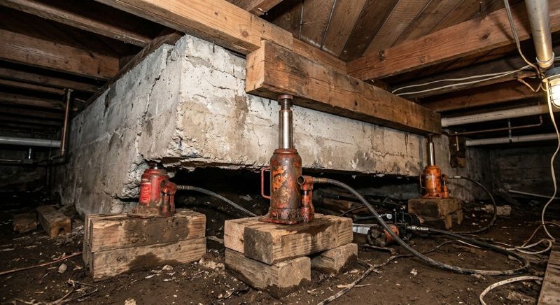 Foundation Jacking in Exeter, NH