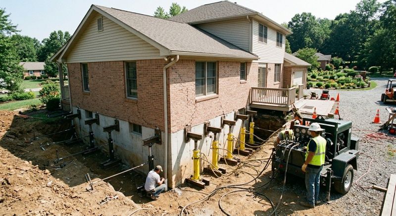 Foundation Jacking in North Reading, MA