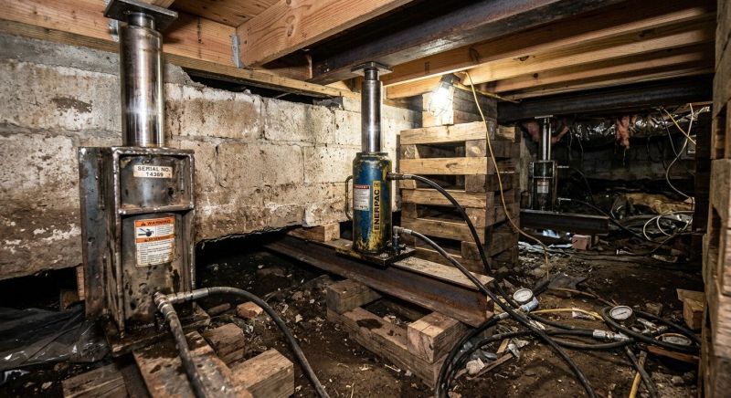 Foundation Jacking in Tewksbury, MA