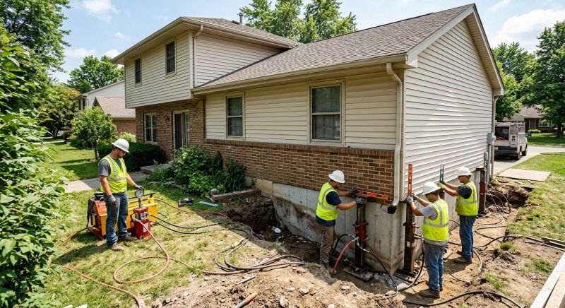 Foundation Jacking in Tewksbury, MA