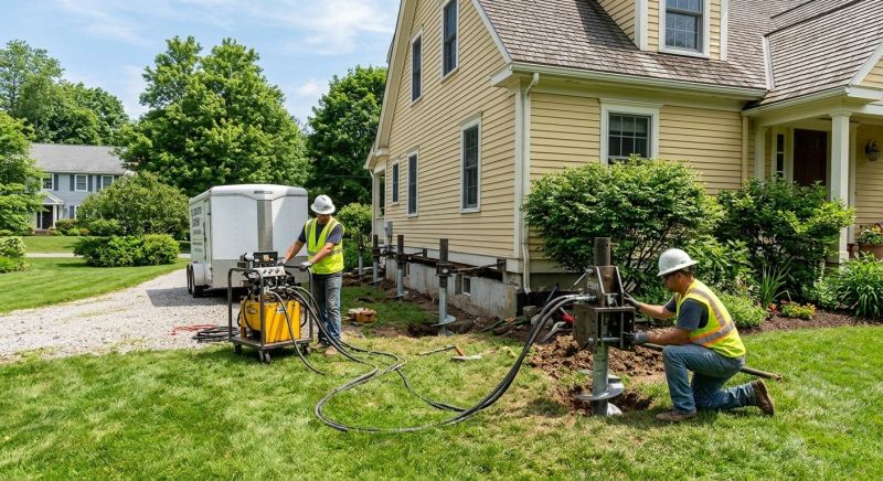 Foundation Lifting in Newbury, MA