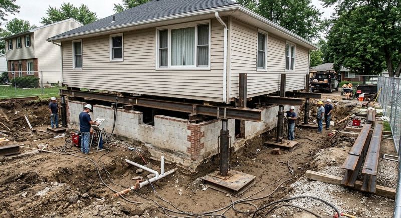 Foundation Lifting in Newburyport, MA