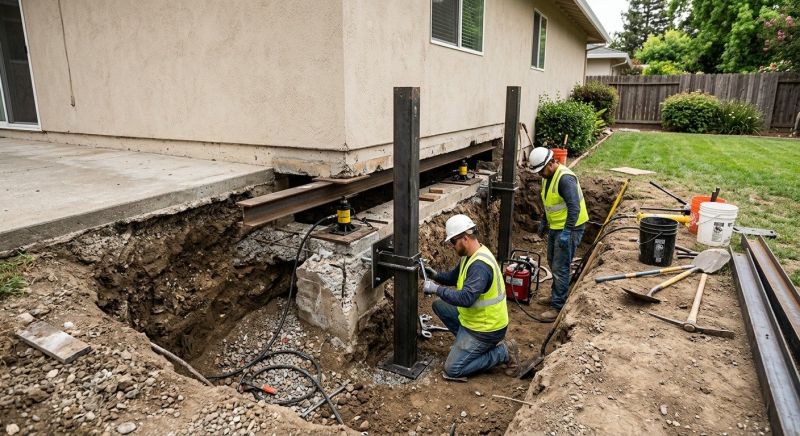 Foundation Pier Repair in Rockingham County, NH