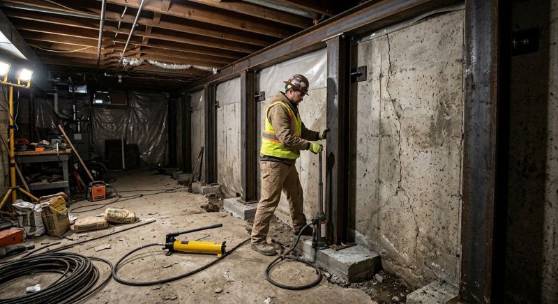 Foundation Stabilizing in Dracut, MA