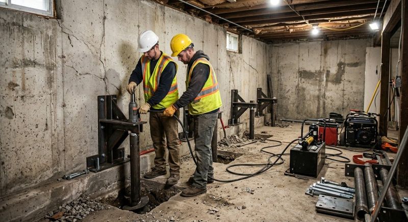 Foundation Stabilizing in Raymond, NH