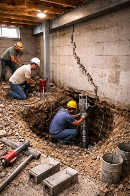 Foundation Structural Repair in Haverhill, MA