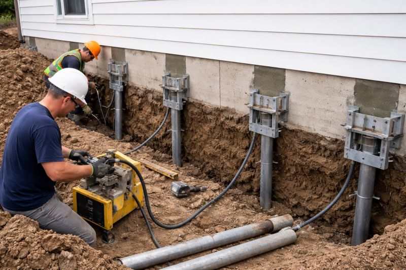 Helical Piers Installation in Rockingham County, NH