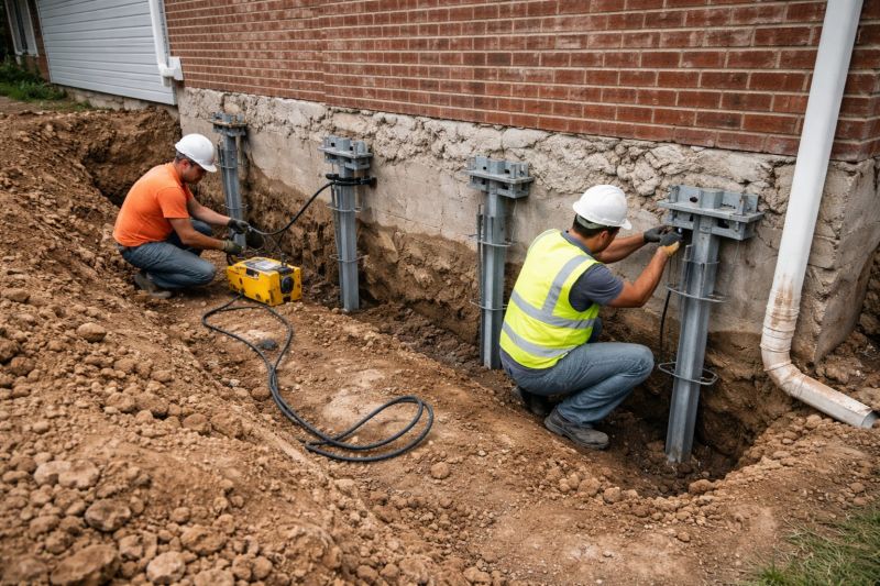 Helical Piers Installation in Rockingham County, NH