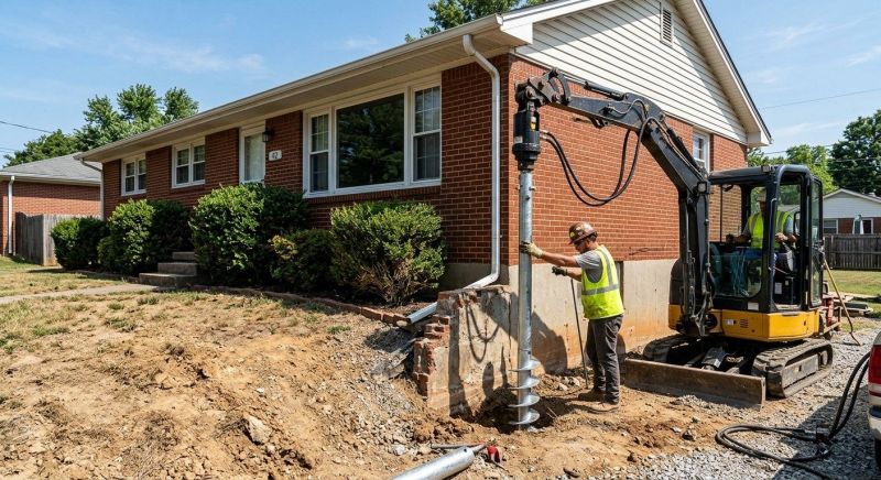 Helical Pile Installation in Rockingham County, NH