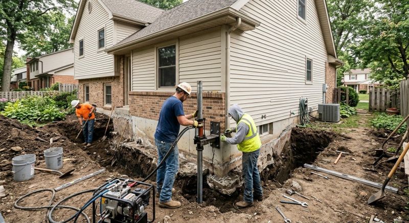 House Foundation Repair in Topsfield, MA
