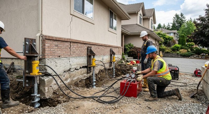 Sinking Foundation Lifting in Rockingham County, NH