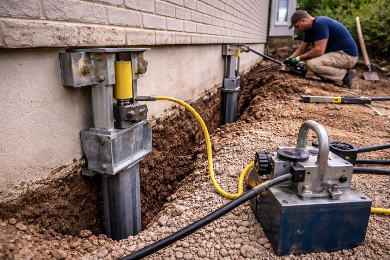 Sinking Foundation Repair in Bedford, NH