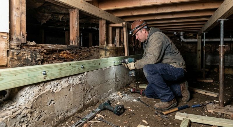 Sinking Foundation Repair in Georgetown, MA