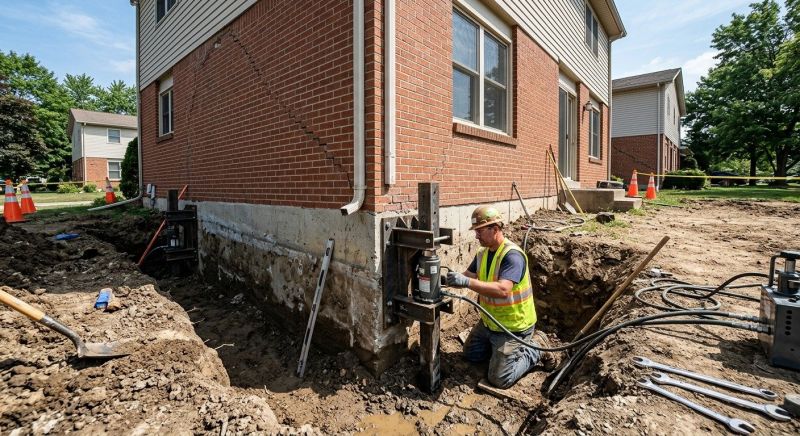 Sinking Foundation Repair in Newmarket, NH