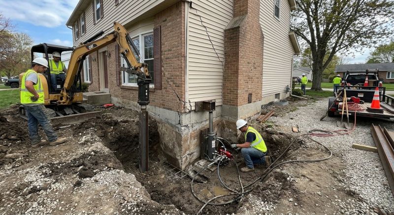 Sinking Foundation Repair in North Billerica, MA