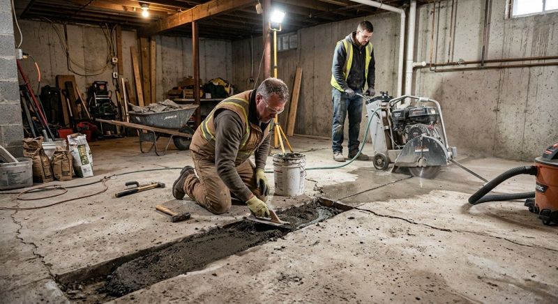 Slab Foundation Repair in Rockingham County, NH